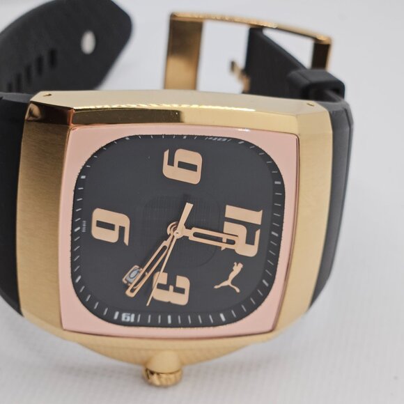 Puma Charger Stainless Steel Rose Gold Watch - Picture 12 of 16